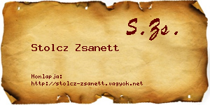 Stolcz Zsanett névjegykártya